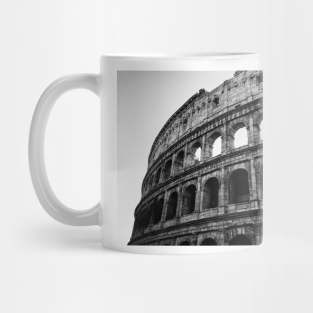 Black and White Colosseum, Rome, Italy, Photography Mug